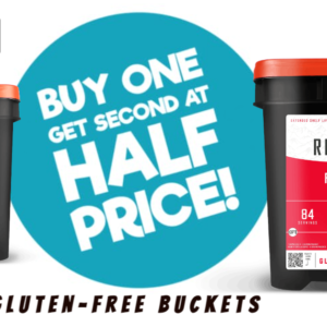 84-Serve Buckets -- WEEKLY DEAL -- BUY 1, Get 2nd at HALF PRICE